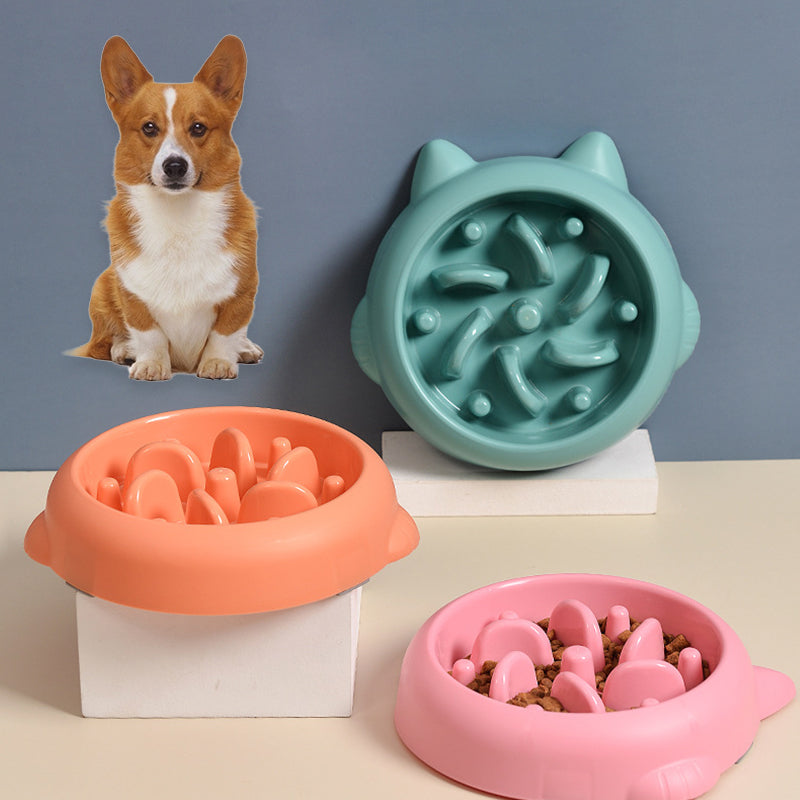 Pet Dog/Cat Slow Feeder Bowls Anti Choking